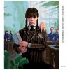 Diamantové maľovanie - WEDNESDAY V BOTANICKEJ UČEBNI (Rámovanie bez rámu a bez vypnutia plátna, Rozmer 40x50 cm)