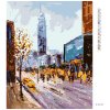 Diamantové maľovanie - VŠEDNÝ DEŇ V NEW YORKU (Rámovanie bez rámu a bez vypnutia plátna, Rozmer 40x50 cm)