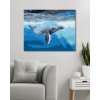 Diamantové maľovanie - VEĽRYBA V TMAVOM MORI (Rámovanie bez rámu a bez vypnutia plátna, Rozmer 40x50 cm)