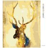 Diamantové maľovanie - ZLATÝ DEER (Rámovanie bez rámu a bez vypnutia plátna, Rozmer 40x50 cm)