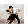 Diamantové maľovanie - TANEČNÍCI TANCUJÚCE TANGO (Rámovanie bez rámu a bez vypnutia plátna, Rozmer 40x50 cm)
