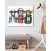 Diamantové maľovanie - TRI OPICE (Rámovanie bez rámu a bez vypnutia plátna, Rozmer 40x50 cm)