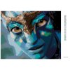 Diamantové maľovanie - NEYTIRI PORTRÉT (Avatar) (Rámovanie bez rámu a bez vypnutia plátna, Rozmer 40x50 cm)