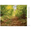 Diamantové maľovanie - PEŠIA ULIČKA V LESE (Rámovanie bez rámu a bez vypnutia plátna, Rozmer 40x50 cm)