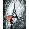 Diamantové maľovanie - POD EIFFELOVOU VEŽOU (Rámovanie bez rámu a bez vypnutia plátna, Rozmer 40x50 cm)