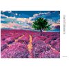Diamantové maľovanie - POLE LEVANDULÍ SO STROMOM (Rámovanie bez rámu a bez vypnutia plátna, Rozmer 40x50 cm)