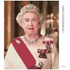 Diamantové maľovanie - PORTRÉT KRÁĽOVNÁ ALŽBETA II. (Rámovanie bez rámu a bez vypnutia plátna, Rozmer 40x50 cm)