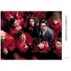 Diamantové maľovanie - POSTAVY BEZ MASIEK (La casa de papel) (Rámovanie bez rámu a bez vypnutia plátna, Rozmer 40x50 cm)