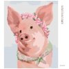 Diamantové maľovanie - PRASIATKO (MYROSLAVA VOLOSCHUK) (Rámovanie bez rámu a bez vypnutia plátna, Rozmer 40x50 cm)