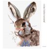Diamantové maľovanie - ROZTOMILÝ KRÁLIK (Rámovanie bez rámu a bez vypnutia plátna, Rozmer 40x50 cm)