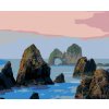 Diamantové maľovanie - SKALY V MORI (DENNIS FRATES) (Rámovanie bez rámu a bez vypnutia plátna, Rozmer 40x50 cm)