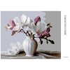 Diamantové maľovanie - MAGNÓLIE (Rámovanie bez rámu a bez vypnutia plátna, Rozmer 40x50 cm)