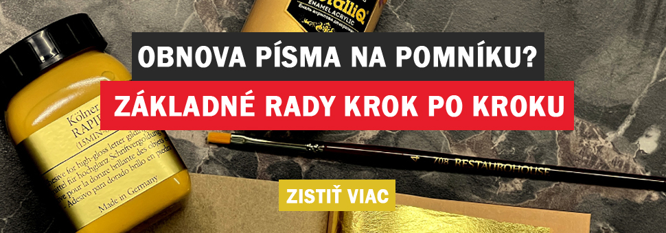 Obnova písma na pomníku