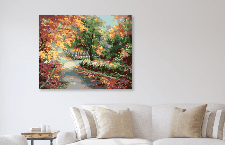 Jesienny haft diamentowy