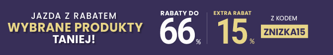 Rabaty do 66 % + extra rabat 15 %