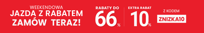 Rabaty do 66 % + extra rabat 10 %