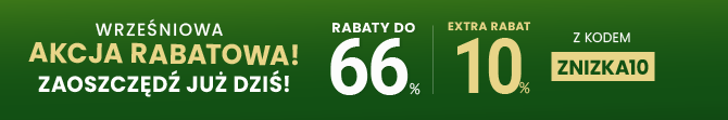 Rabaty do 66 % + extra rabat 10 %