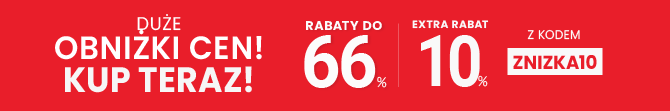 Rabaty do 66 % + extra rabat 10 %