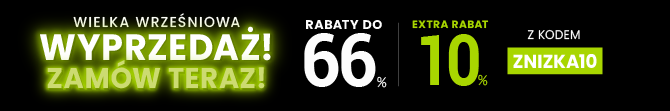 Rabaty do 66 % + extra rabat 10 %