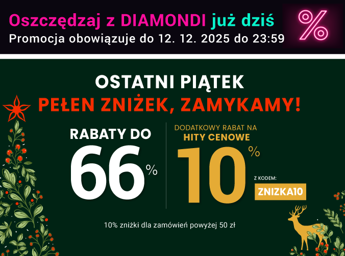 Rabaty do 66 % + extra rabat 10 %