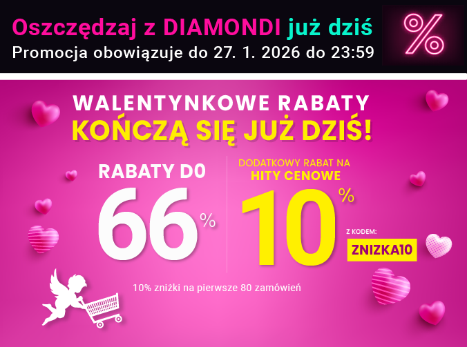 Rabaty do 66 % + extra rabat 10 %