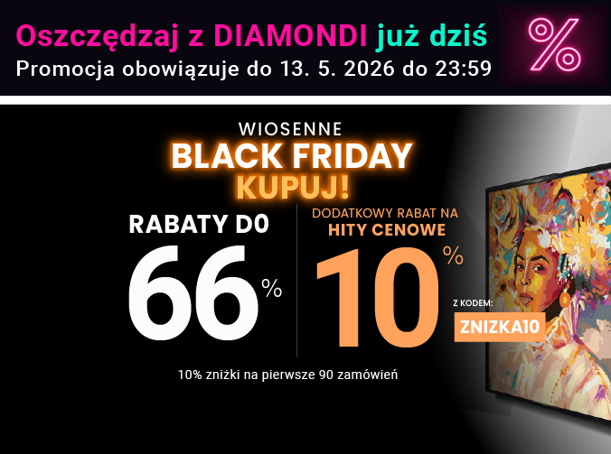 Rabaty do 66 % + extra rabat 10 %