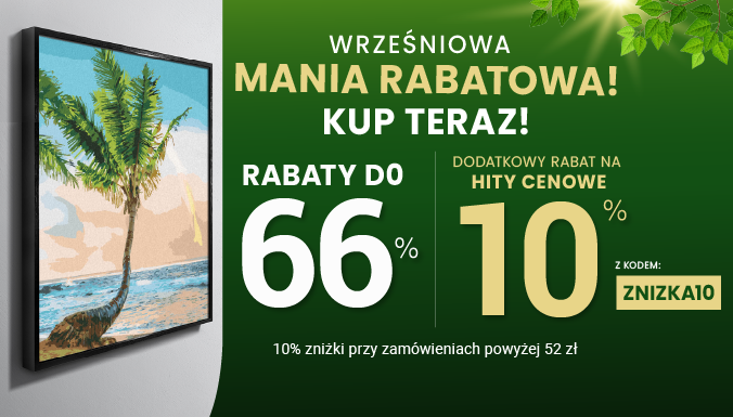 Rabaty do 66 % + extra rabat 10 %