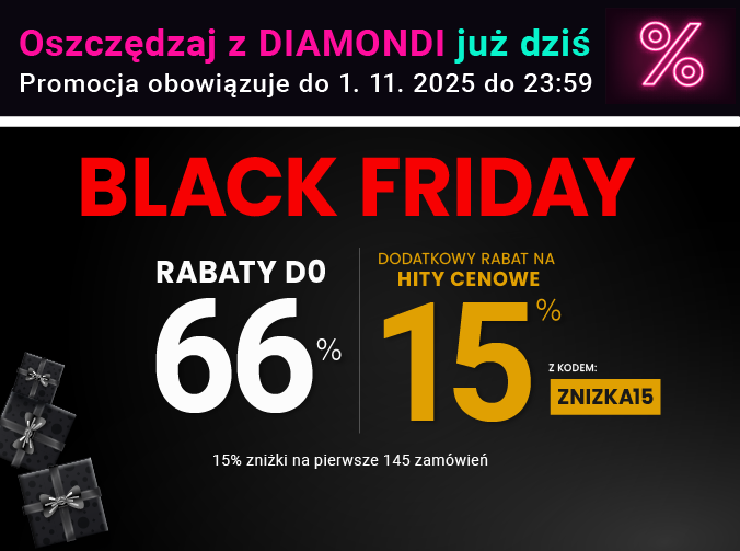 Rabaty do 66 % + extra rabat 15 %