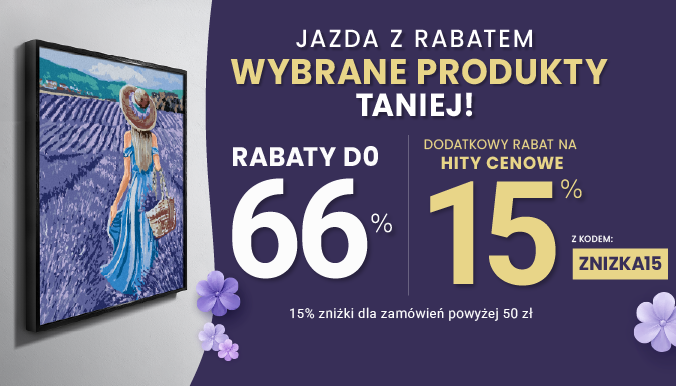 Rabaty do 66 % + extra rabat 15 %
