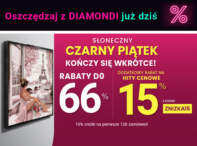 Rabaty do 66 % + extra rabat 15 %