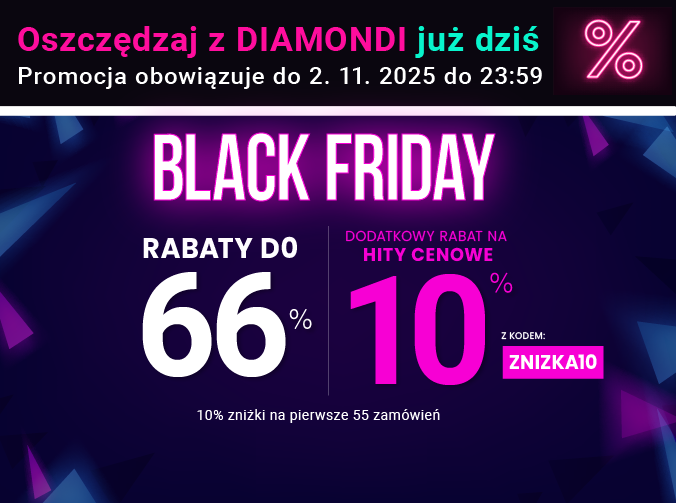 Rabaty do 66 % + extra rabat 10 %