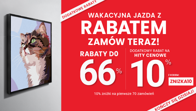 Rabaty do 66 % + extra rabat 10 %