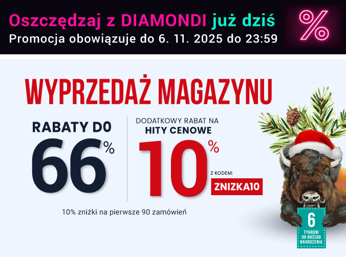 Rabaty do 66 % + extra rabat 10 %