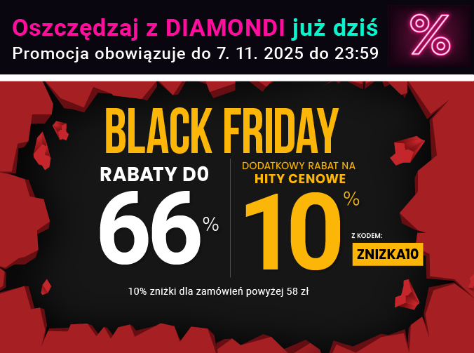 Rabaty do 66 % + extra rabat 10 %