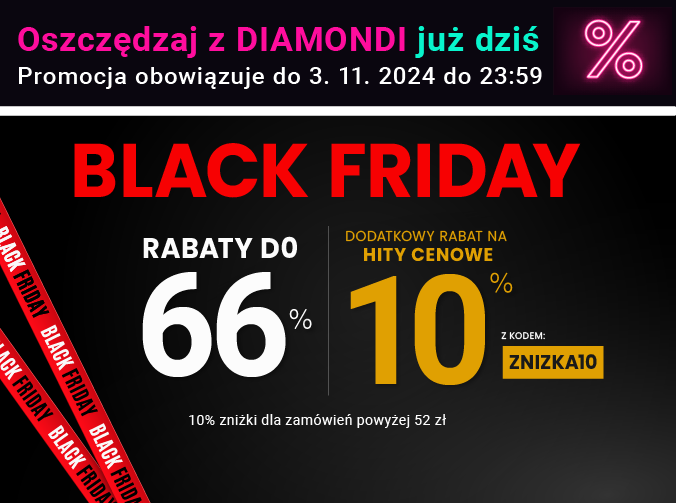 Rabaty do 66 % + extra rabat 10 %