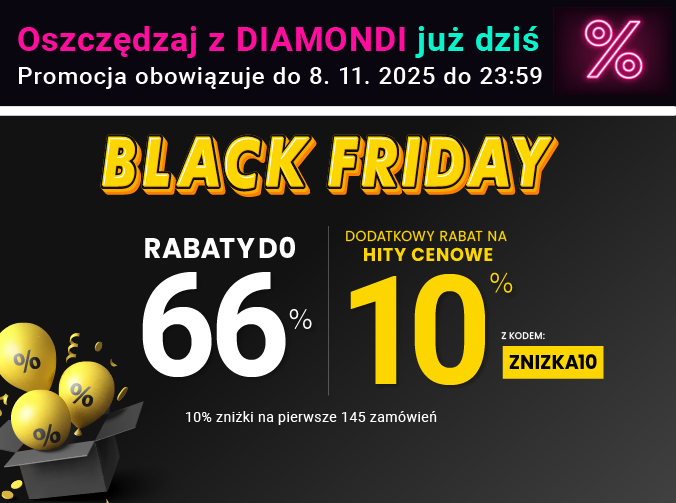 Rabaty do 66 % + extra rabat 10 %