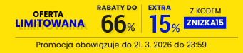Rabaty do 66 % + extra rabat 15 %