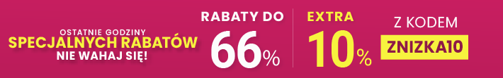 Rabaty do 66 % + extra rabat 10 %