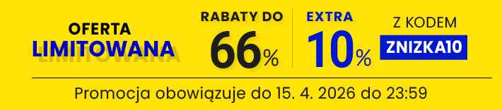 Rabaty do 66 % + extra rabat 10 %