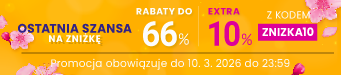 Rabaty do 66 % + extra rabat 10 %