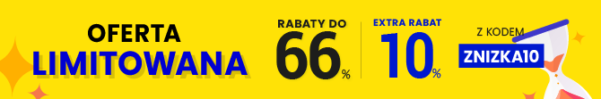 Rabaty do 66 % + extra rabat 10 %