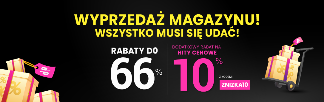 Rabaty do 66 % + extra rabat 10 %