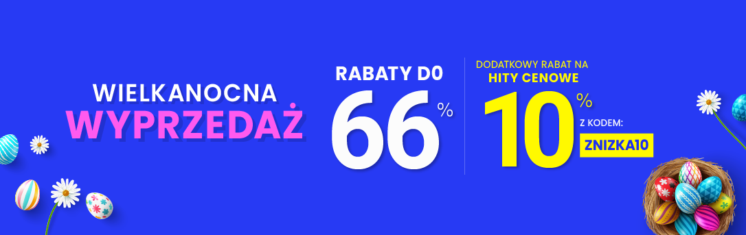 Rabaty do 66 % + extra rabat 10 %