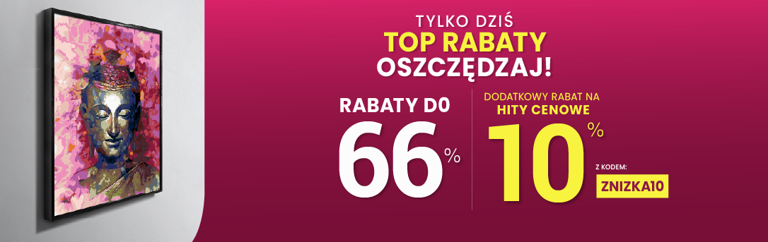Rabaty do 66 % + extra rabat 10 %