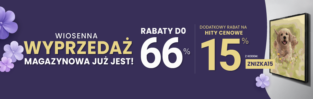 Rabaty do 66 % + extra rabat 15 %