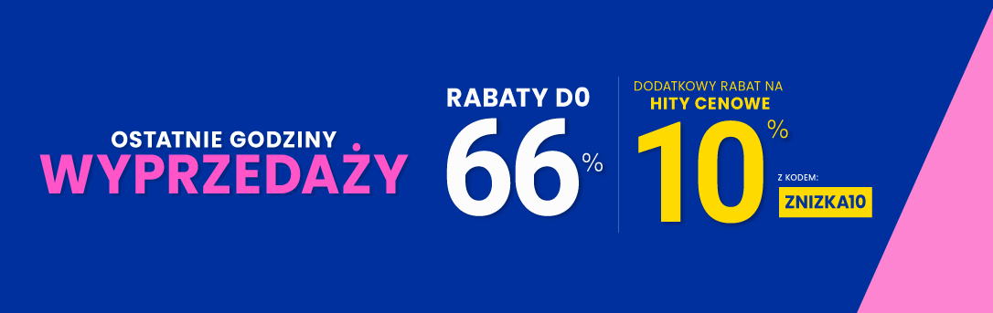 Rabaty do 66 % + extra rabat 10 %