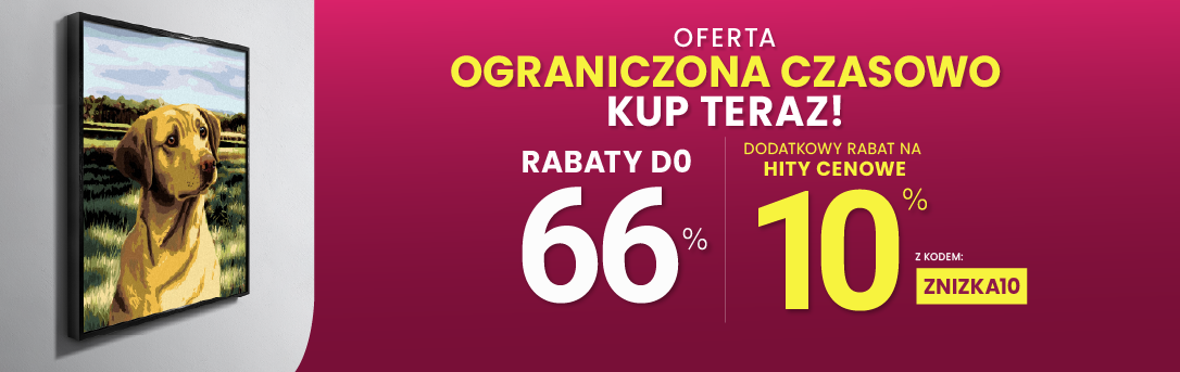 Rabaty do 66 % + extra rabat 10 %