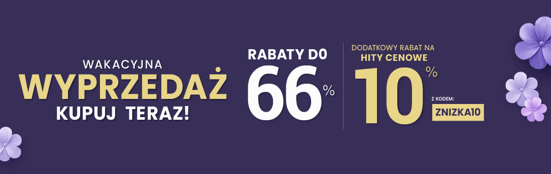 Rabaty do 66 % + extra rabat 10 %