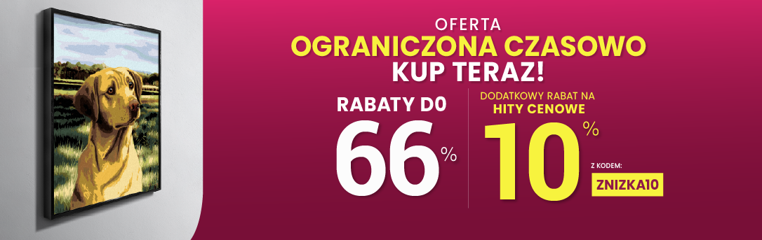 Rabaty do 66 % + extra rabat 10 %