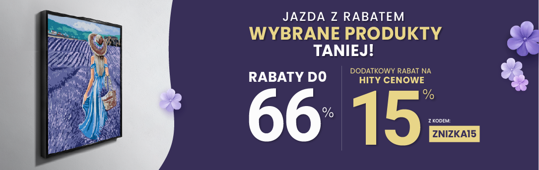 Rabaty do 66 % + extra rabat 15 %